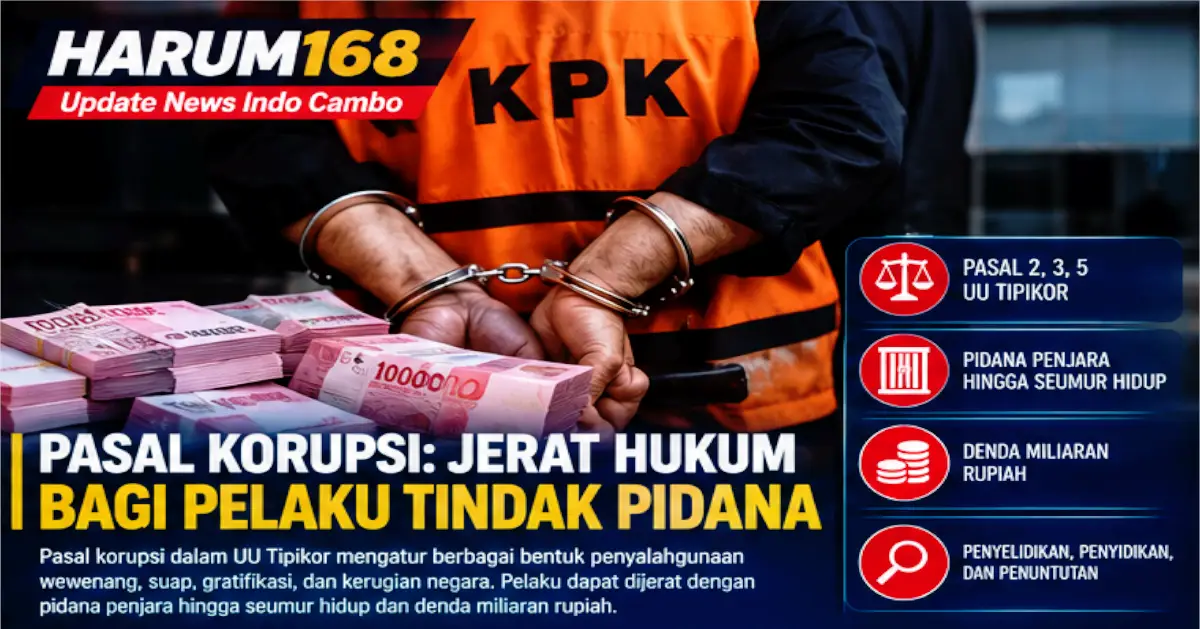 Harum168 Pasal Korupsi dan Ketentuan Hukum yang Berlaku